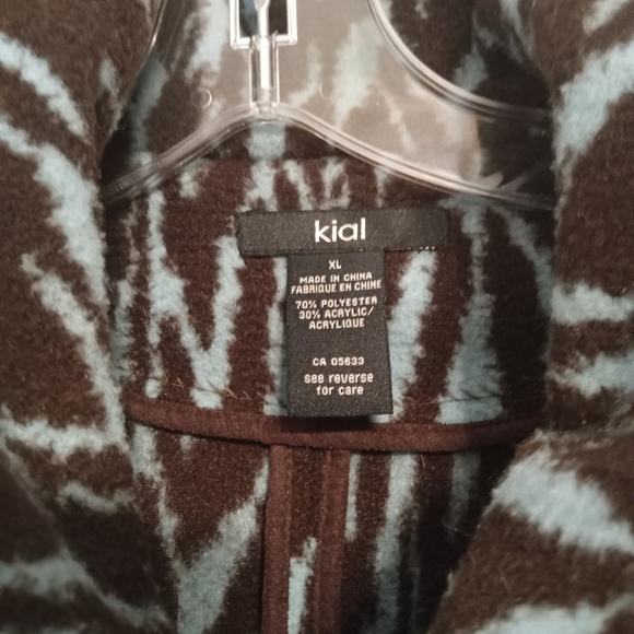 Kial by Anthropologie Felted Multicolored Sweater Jacket SZ XL - Picture 6 of 9